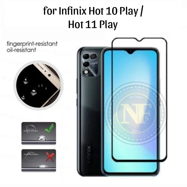 Tempered Glass Infinix Hot 10 Play / Anti Gores Hot 11 Play