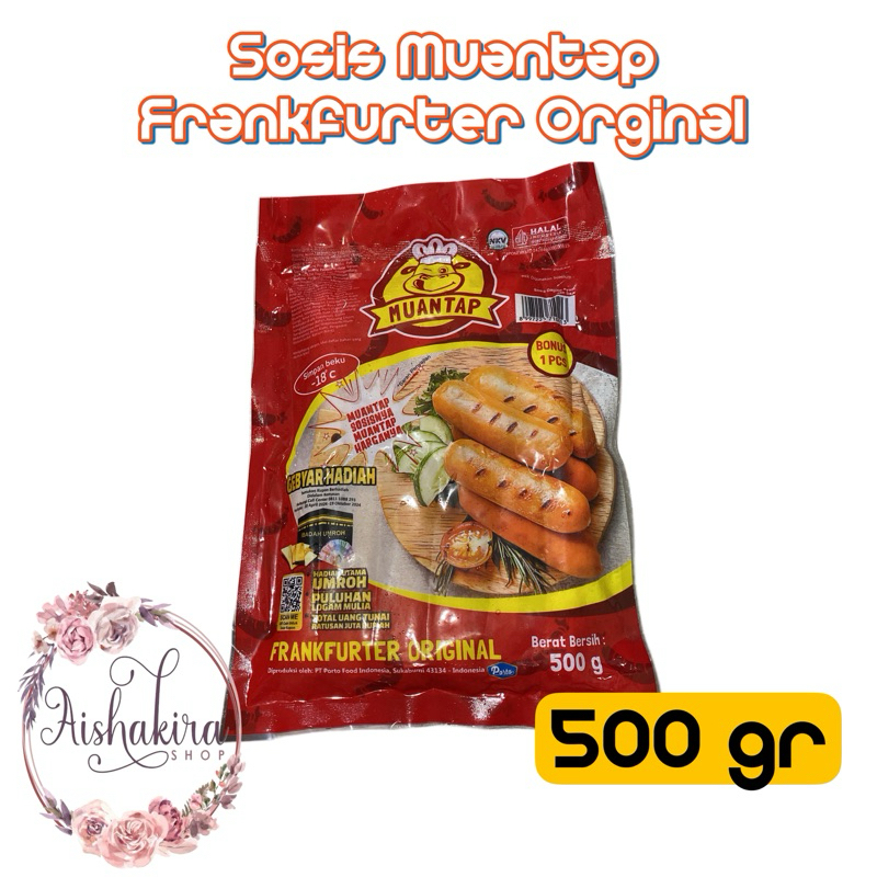 

Sosis Muantap Frankfurter Orginal 500gr