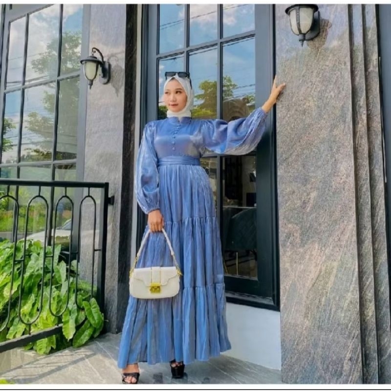 Dress Shimmer Kondangan Denim