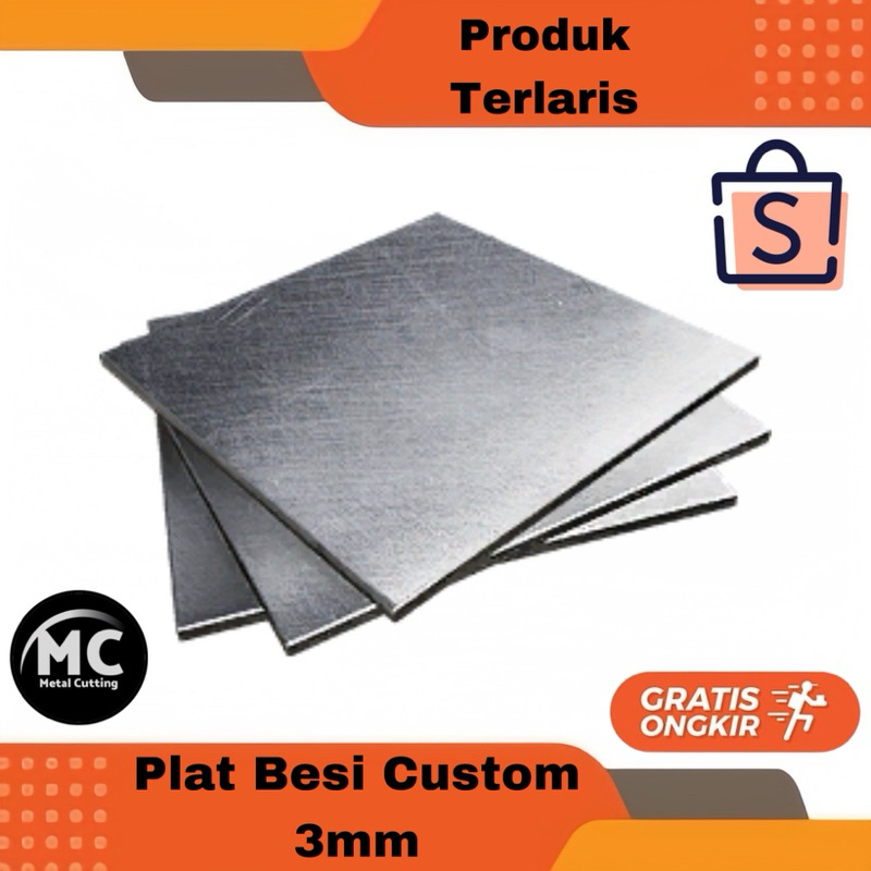 Plat Besi Custom Cutting 3mm