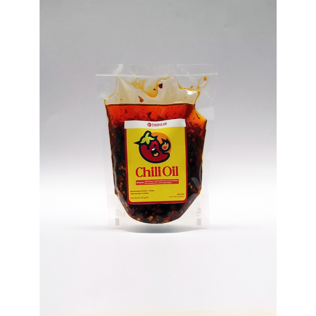 

Halal Chili Oil minyak cabe 250gr dimsum baso mie gyoza