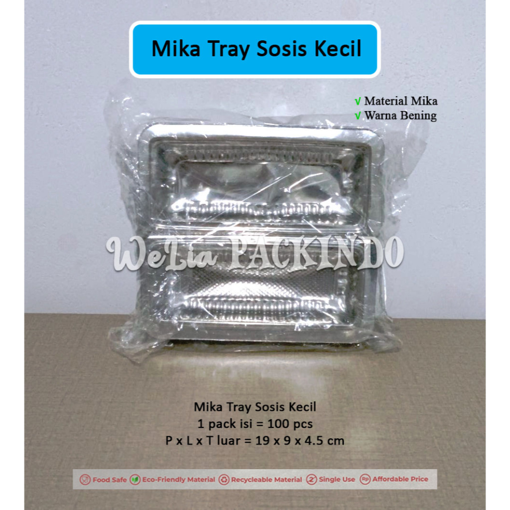 [100 Pcs] Mika Sosis Kecil / Mika Donat Mini isi 3 / Mika Hotdog / Mika Tray Sosis Kecil / Mika Sush