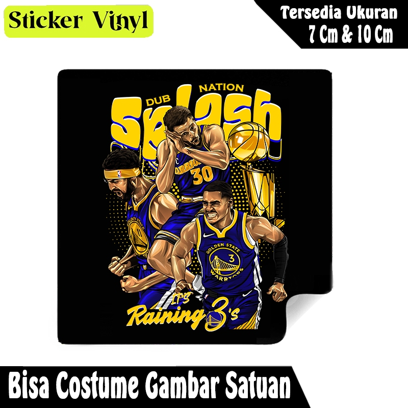 

Radit667 Stiker Sticker Pemain Basket Dub Splash Nation Raining Bahan Vynil Tahan Air Bisa Custom Gambar