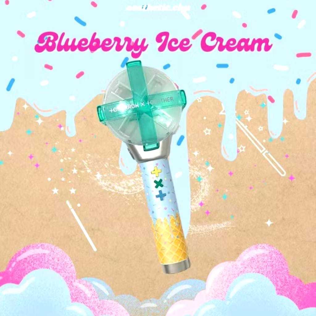 

Blue Ice Cream Skin Sticker Light Stick Moabong TXT Ver 1 ( Sticker saja bukan Lightstick)