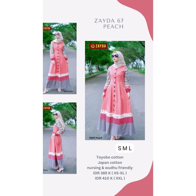 ZAYDA ZG67 PEACH GAMIS
