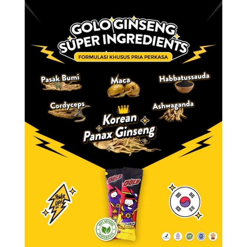 

Golo Ginseng 1 Sachet 100% Original