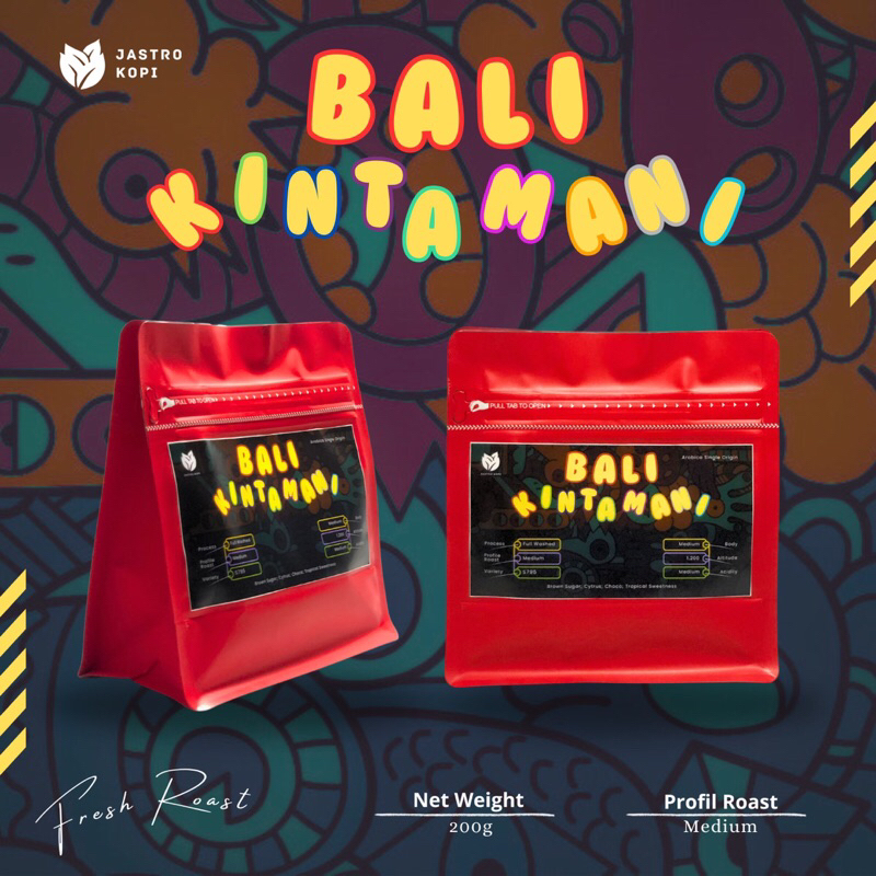 

Biji Kopi Arabika Bali Kintamani Single Origin (Roast Bean 200g)