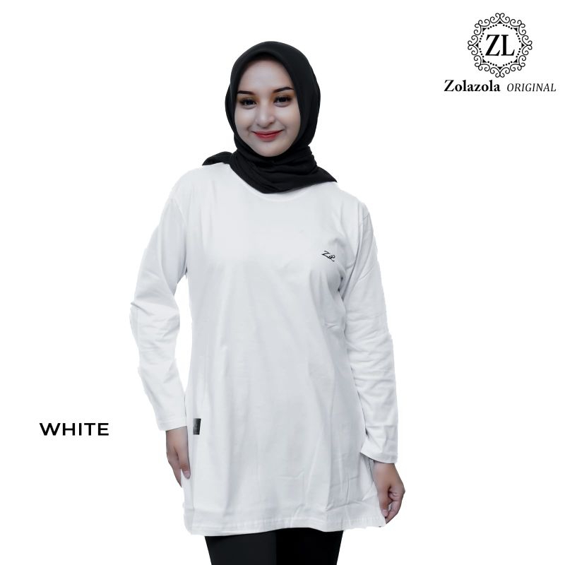 GARANSI Atasan Kaos Tunik Jumbo M.L.XL.XXL.XXXL / Baju Polos Lengan Panjang Combed 24s Pakaian