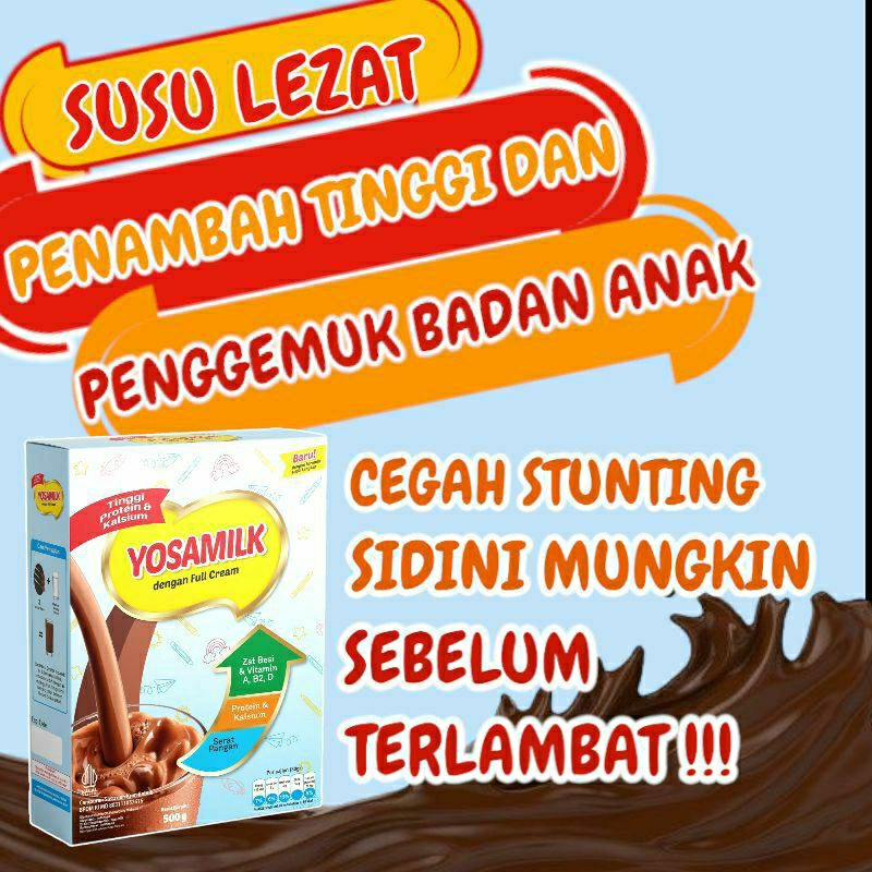 

Yosamilk Susu Protein Penggemuk Dan Peninggi Badan 500 Gram Yosamil Vanila Coklat Murah Cepat Ampuh