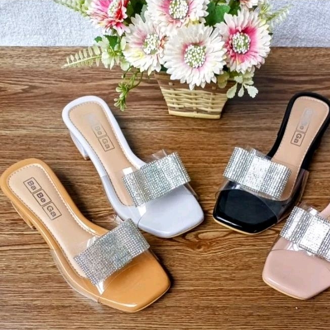 Sendal Teplek Wanita Mika Transparan Uk 36-41 D'arla Shoes