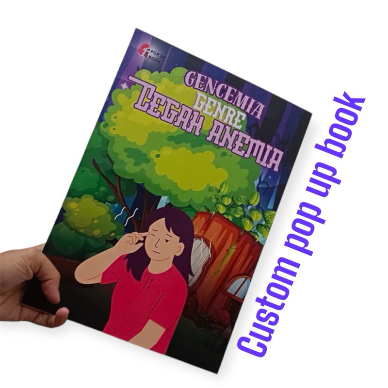 custom pop up book ukuran a5  harga per-halaman