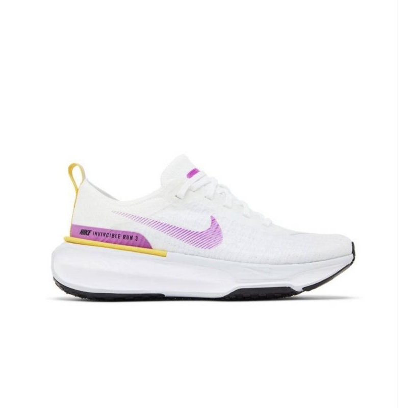 Sepatu Running Nike Invincible Run 3 White Vivid Sulfur