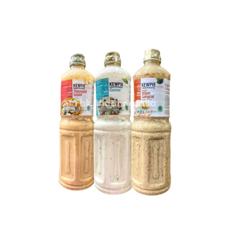 

KEWPIE Salad Dressing 1 Liter | Wijen Sangrai,Thousand Island,Caesar