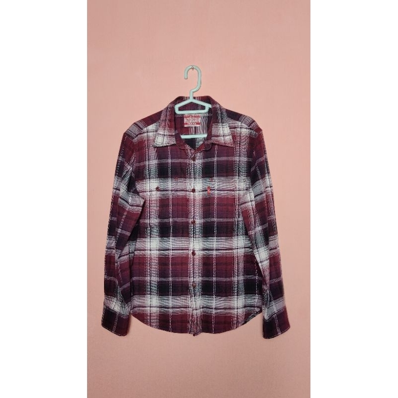 Kemeja Flanel Levis Original Second M
