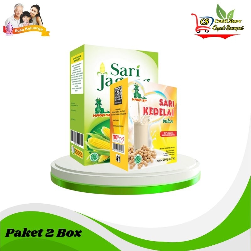 

Paket Hemat Sari Jagung Susu Diet Rendah Lemak + Susu Kacang Kedelai Bubuk Naga SP