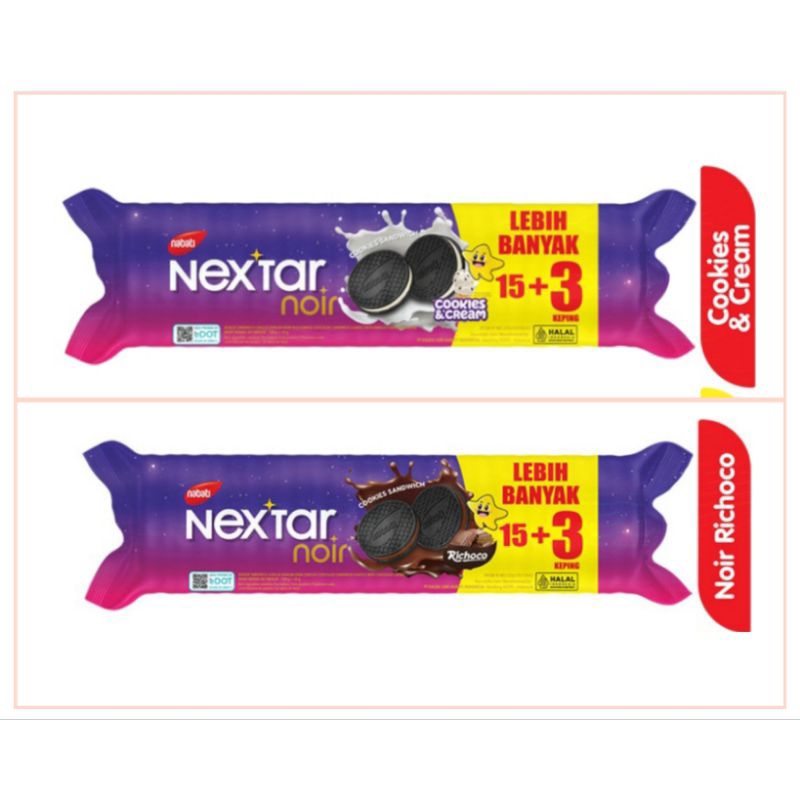 

Nextar Noir Cookies Sandwich 144gr chocolate - cream