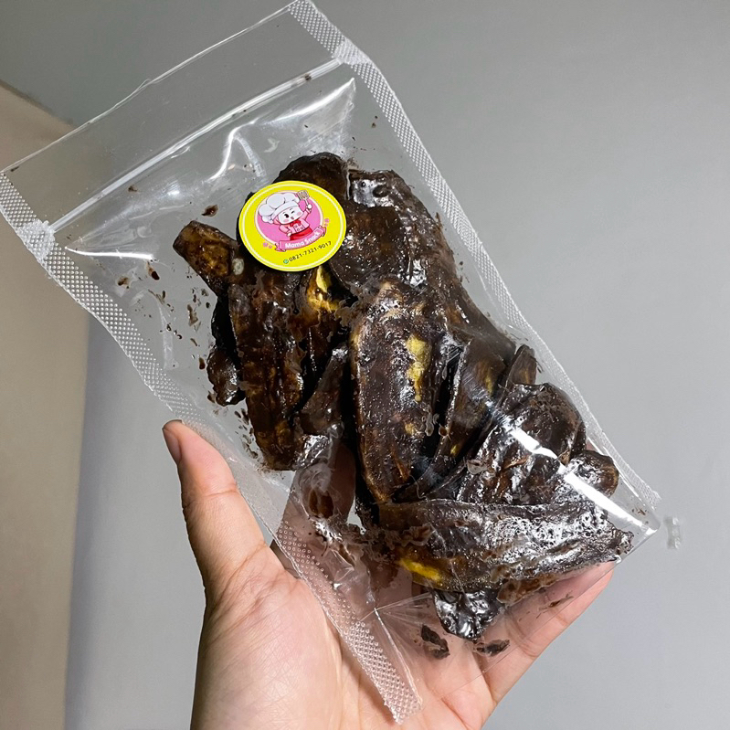 

100gr KERIPIK PISANG COKLAT LUMER | Keripik pisang rasa coklat by mama snack