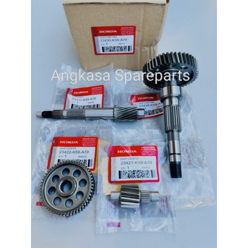 Gigi Rasio Gear Rasio Set Honda Vario 150 Fi LED/ Vario 150 New K59