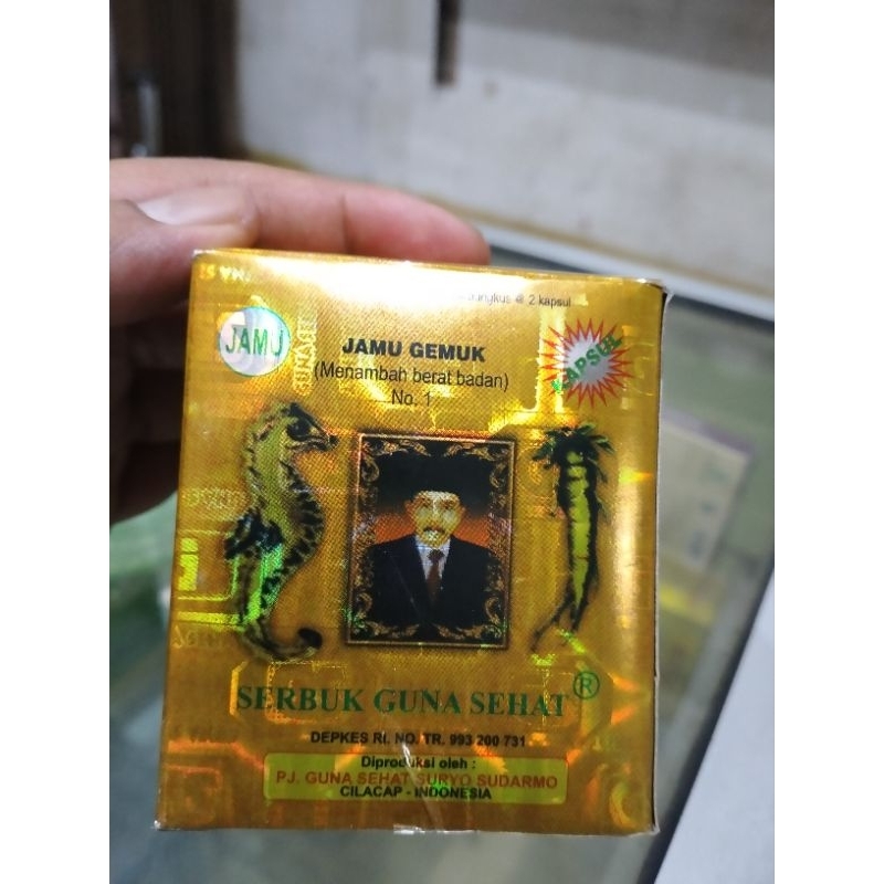 Gemuk sehat GS no 1 capsul JAMU isi 24 saset