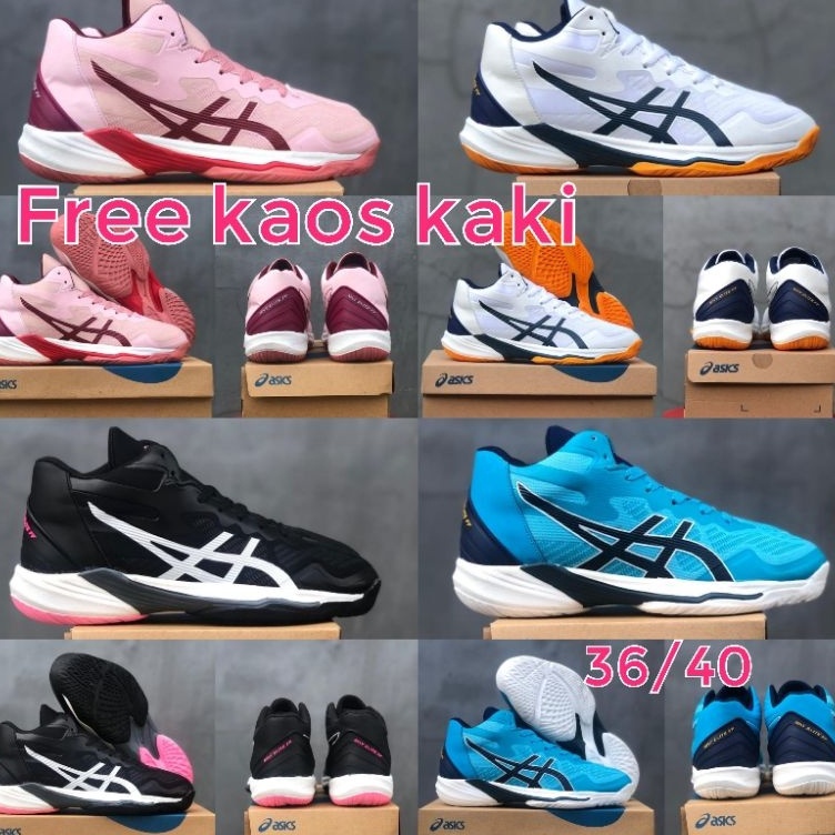 Pasti Berkualitas  sepatu voli murah sky elite mid grade ORI 2 sepatu wanita voli sepatu sneaker wan