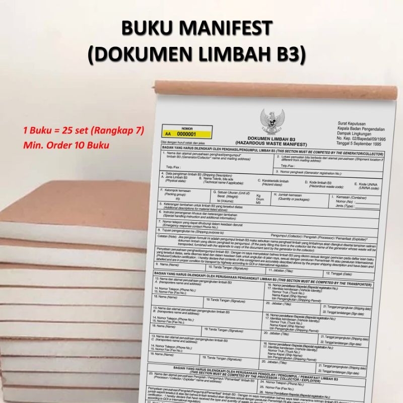 

Buku Manifest / Dokumen Limbah B3