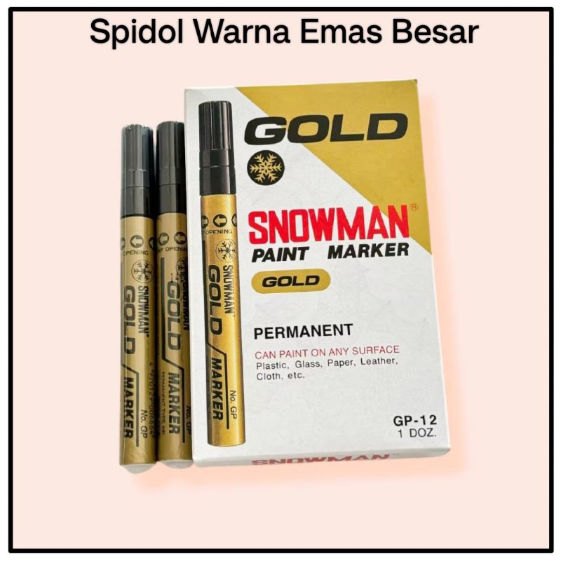 

1 Pcs Spidol Snowman Paint Marker / Spidol Emas