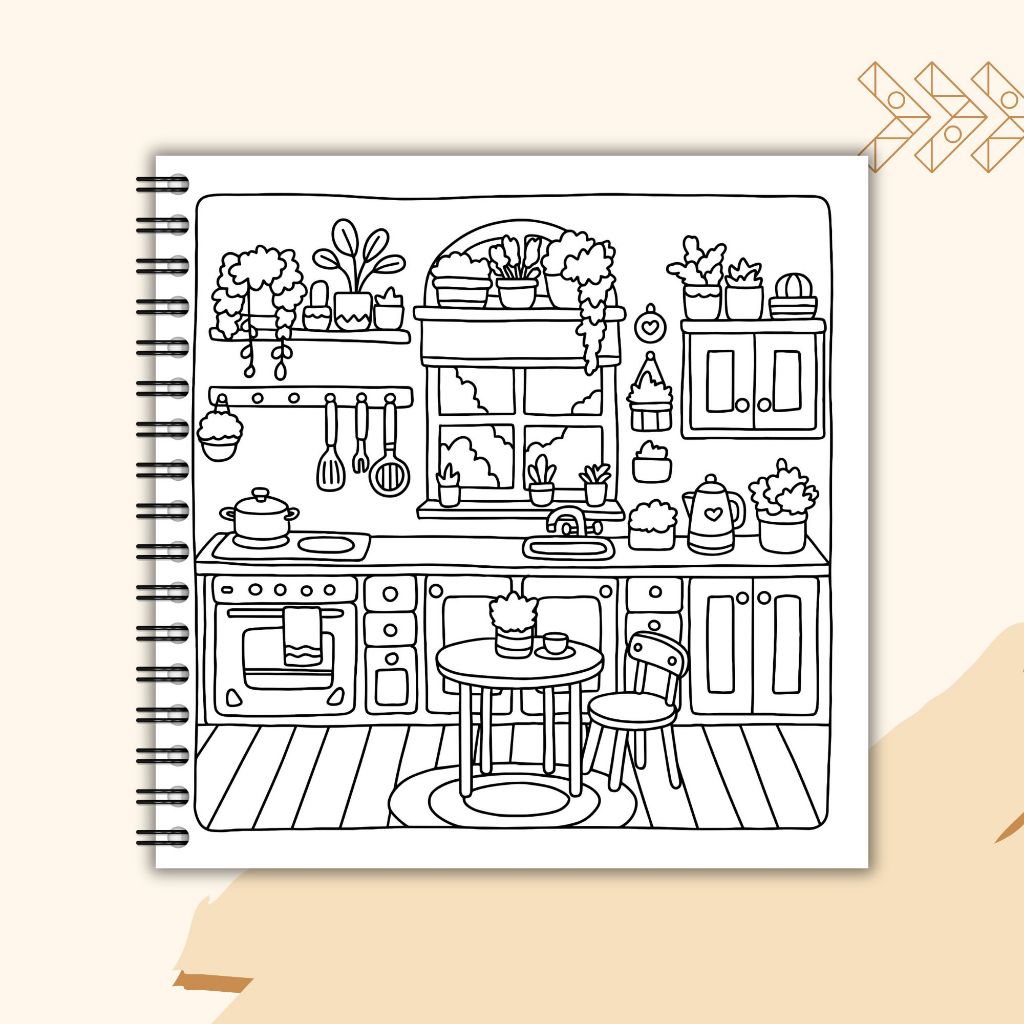 

tyvf Cozy Retreat Coloring Book for Adult and kids