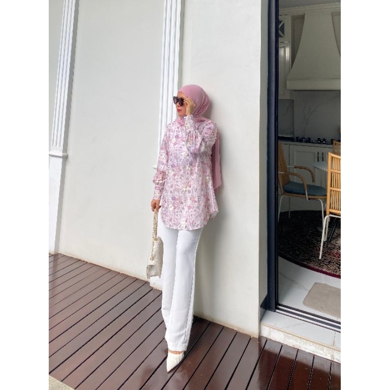 Blouse katun Bordir retliting belakang ori By Edness Kayla