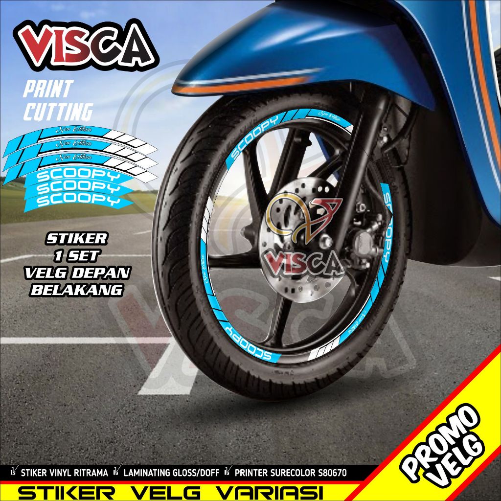 Stiker Velg Scoopy List Velg Motor Stiker Velg Scoopy A04