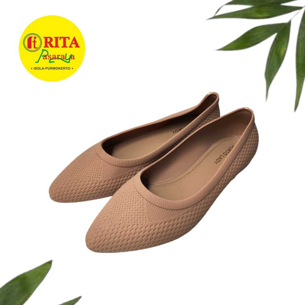 FLATSOES KARET Flatshoes Jelly Wanita Sepatu Flat Balance Bahan Karet Import