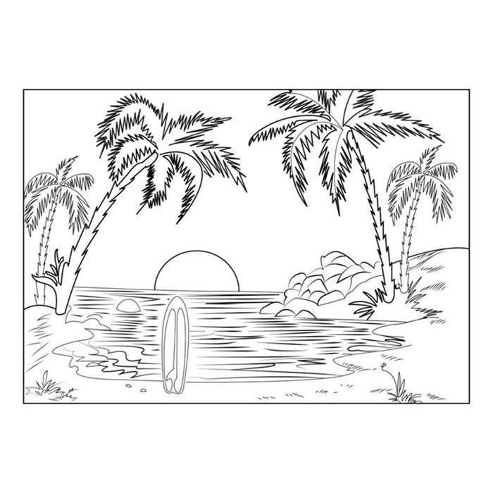 

10 LEMBAR KERTAS GAMBAR MEWARNAI PEMANDANGAN KERTAS GAMBAR MEWARNAI ANAK TK SD Painting (UKURAN 33 X 21,5)
