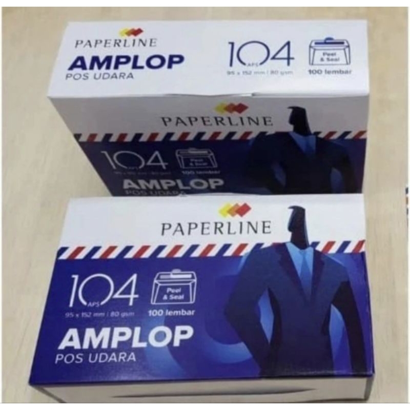 

Amplop Airmail PaperLine 104 95*152mm 80gram (1dus/100lembar)