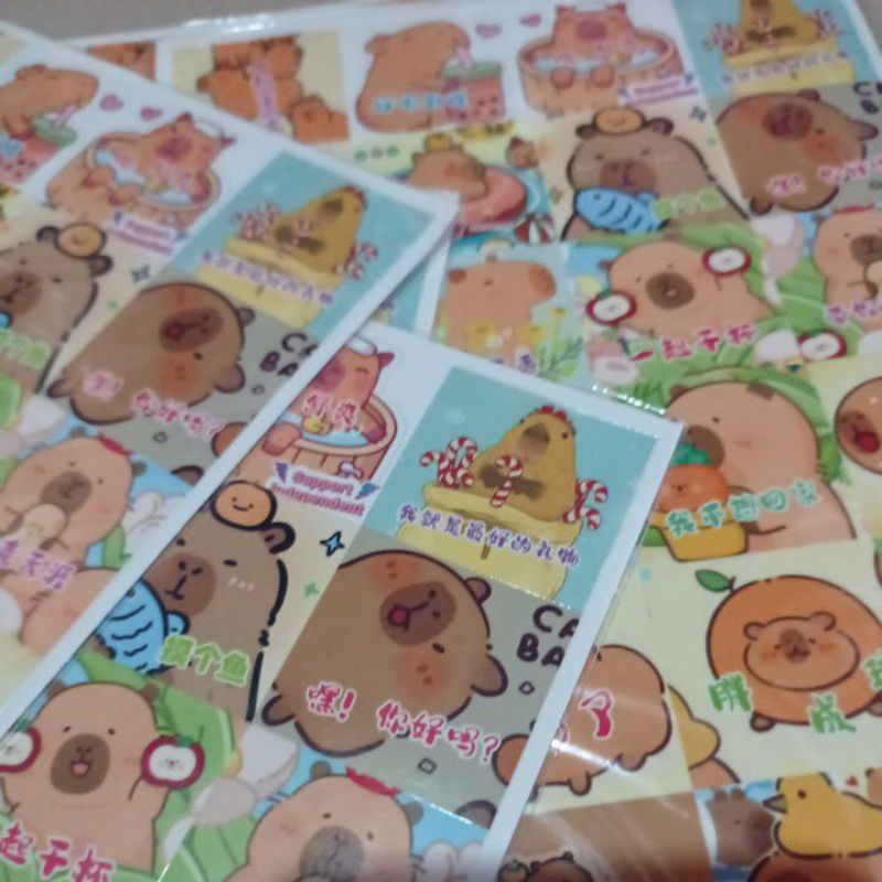 

Stiker Capybara isi Banyak Sticker Capybara