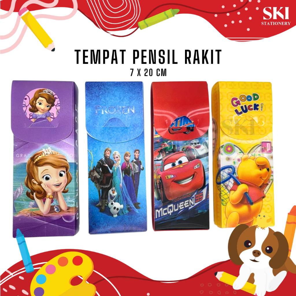 

Kotak Pensil Rakit / Tempat Pensil Rakitan / Souvenir Ulang Tahun