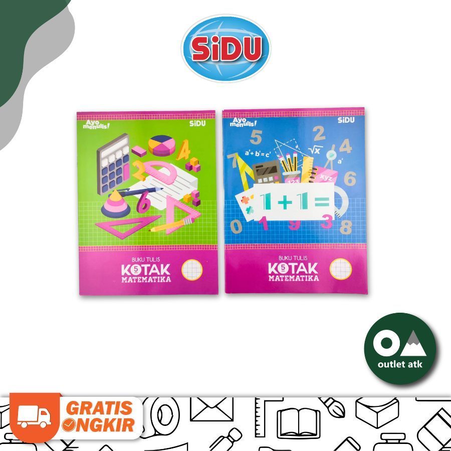 

SIDU Buku Tulis Kotak 38 Lembar / Buku tulis kotak kotak isi 39 lembar harga satuan