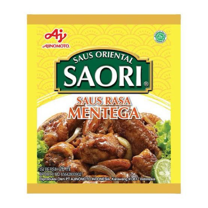 

Saori saos mentega sachet | asam manis | bulgogi | lada hitam