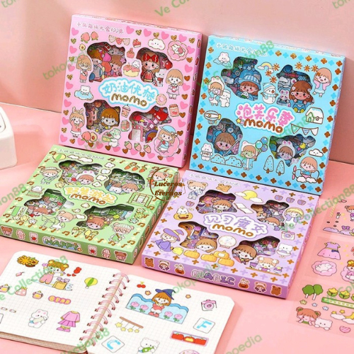 

Stiker Sticker Mini Tato Tattoo Karakter Kartun 2D Dekorasi Buku Tulis Mainan Anak 100 Lembar Kartun Lucu
