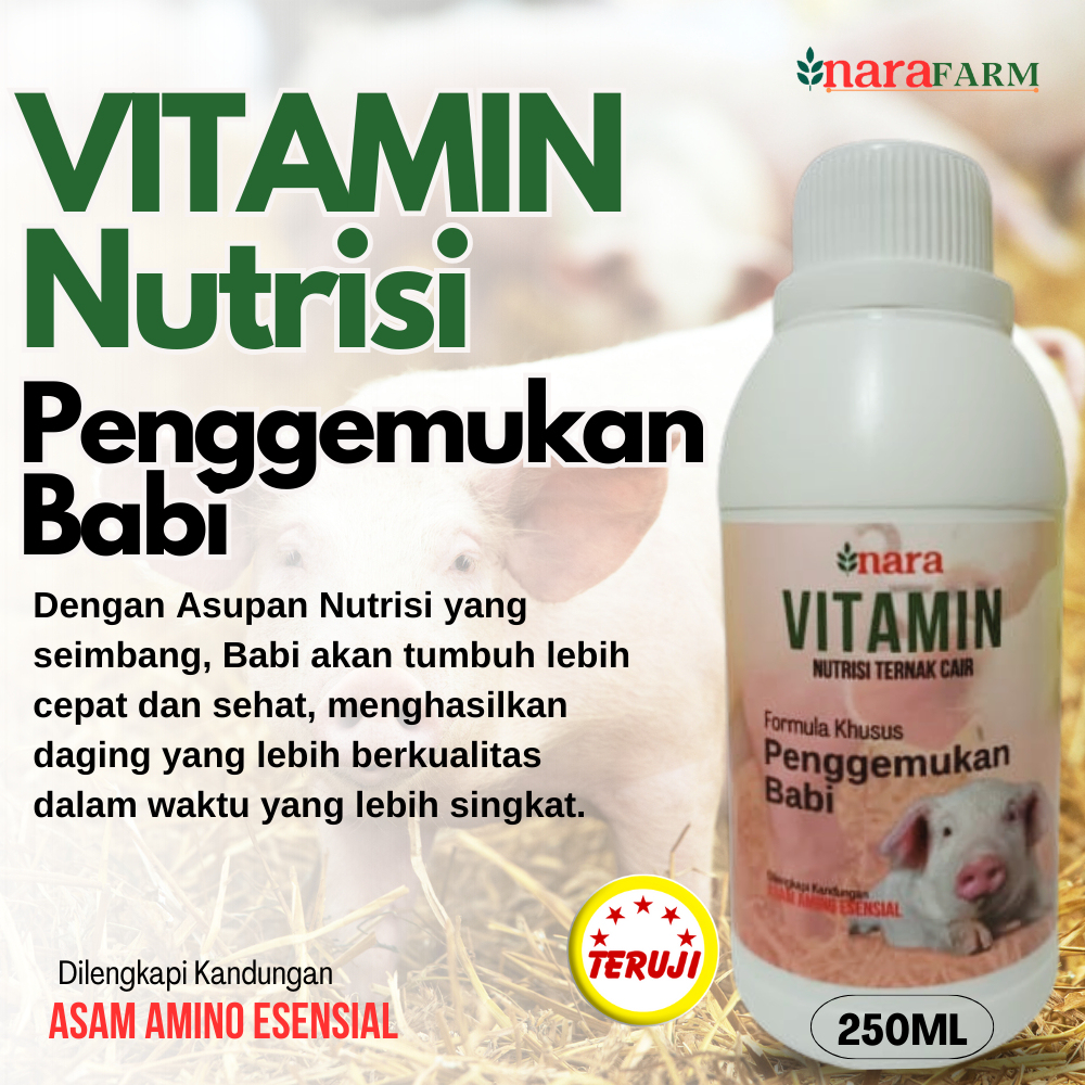 Vitamin babi,Vitamin babi gemuk dan cepat besar,Vitamin babi cepat gemuk,Obat babi cepat gemuk