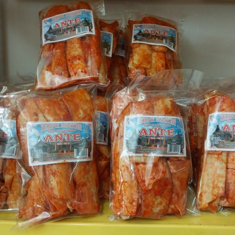 

KERIPIK SINGKONG ANTE 200GRAM