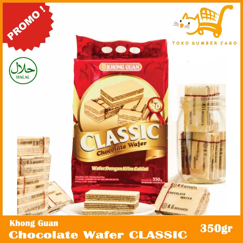 

Khong Guan Classic Chocolate Wafer Snack 350gr - Classic