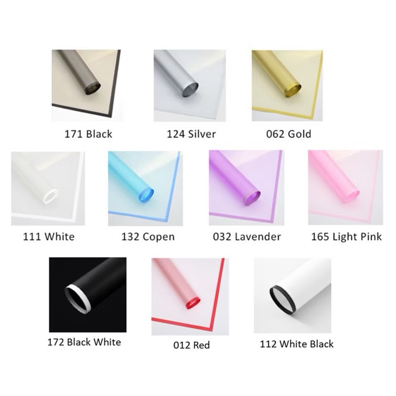 

COLOR FRAME CELLOPHANE (58x58cm) - Kertas Bunga / Wrapping Paper Flower