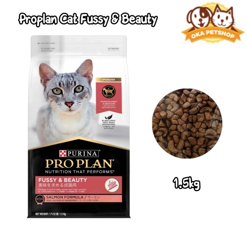 Proplan Cat Fussy & Beauty Salmon Formula 1,5kg / Pro Plan Fussy & Beauty (Proplan Dermaplus)