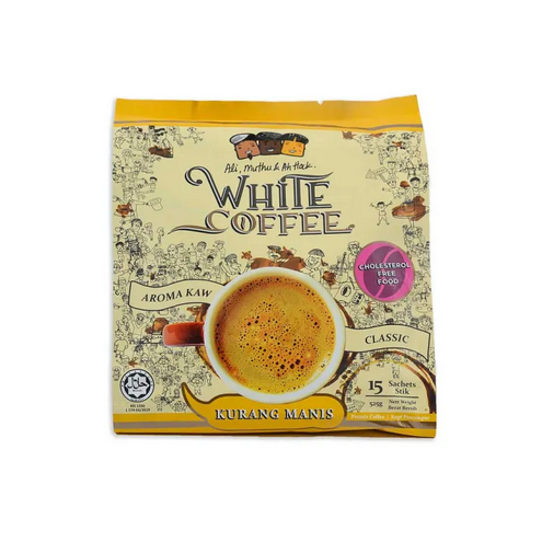 

Ali, Muthu & Ah Hock 3 in 1 Kurang Manis White Coffee 15 x 35 Gram