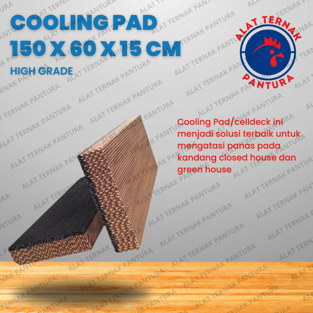 Celpad/Celdek/Cooling pad 150x60x15 cm - Alat Ternak Kandang Ayam