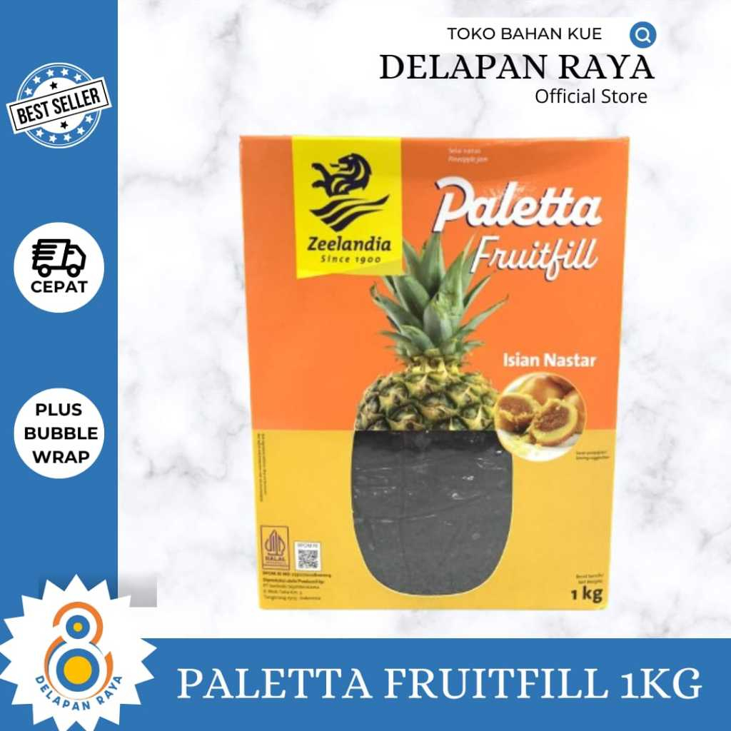

PALETTA FRUITFIL NANAS 1KG SELAI NANAS ISIAN NASTAR -8Raya