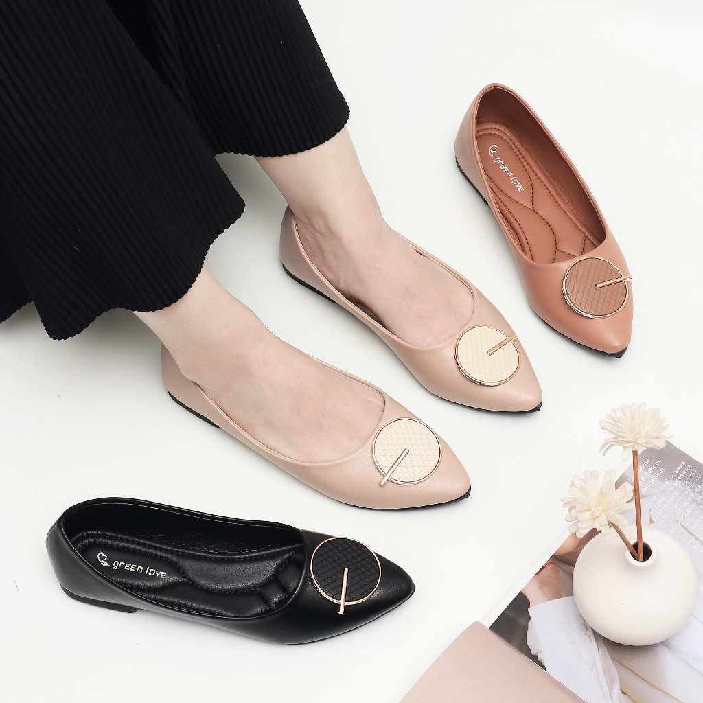 Green Love Sepatu Flatshoes Wanita CARLINA