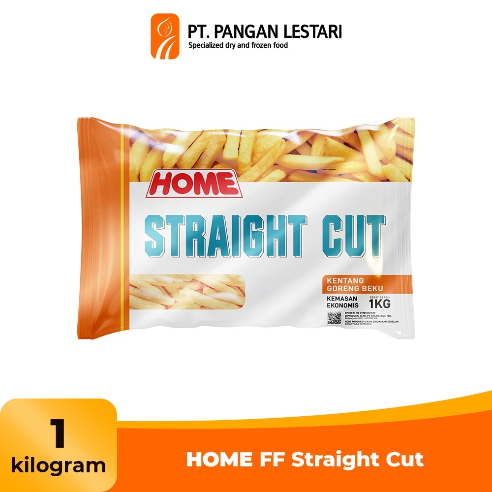 

[STRAIGHT 1 KG] KENTANG HOME STRAIGHT CUT KEMASAN 1 KG KENTANG GORENG 1KG
