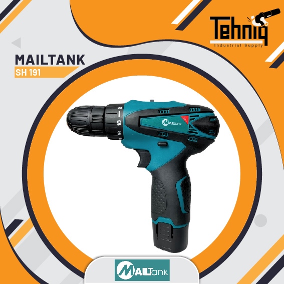 Mialtank SH191 Mesin Bor Baterai 12V / Bor Cordless Mailtank SH 191 12 Volt