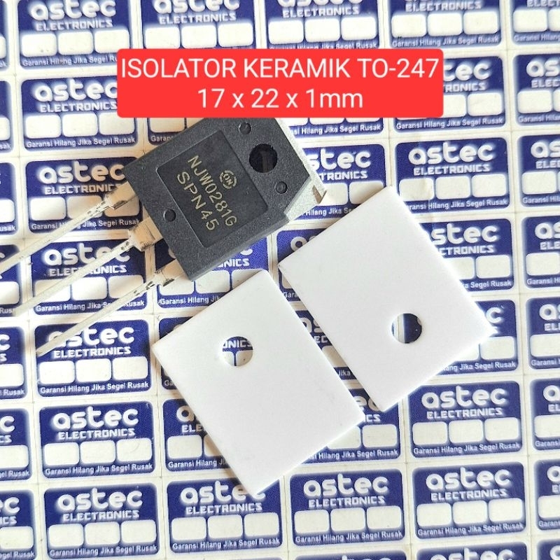 Isolator Keramik Transistor Mosfet TO-247 2pcs