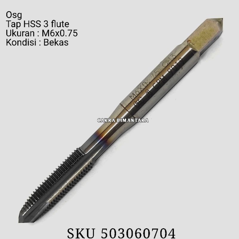 Osg M6x0.75 Pointed tap M6 x 0.75 PO taping M6 tap OSG